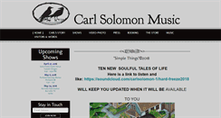 Desktop Screenshot of carlsolomonmusic.com