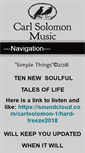 Mobile Screenshot of carlsolomonmusic.com