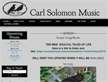 Tablet Screenshot of carlsolomonmusic.com